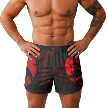  Naruto Itachi Sharingan Grappling Shorts