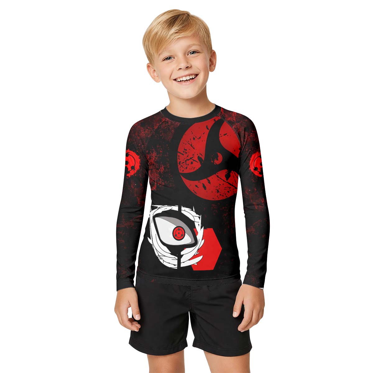 Naruto Itachi Sharingan Kid Rash Guard