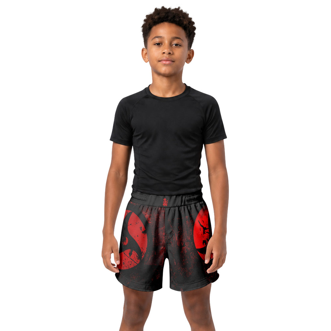Naruto Itachi Sharingan Kids Grappling Shorts