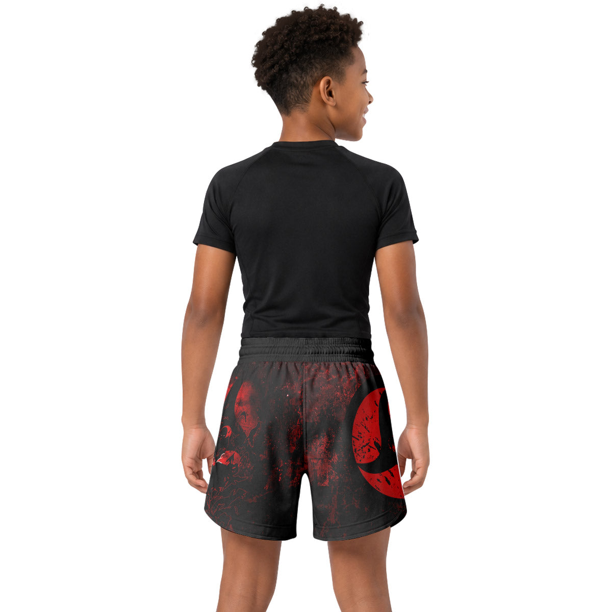Naruto Itachi Sharingan Kids Grappling Shorts