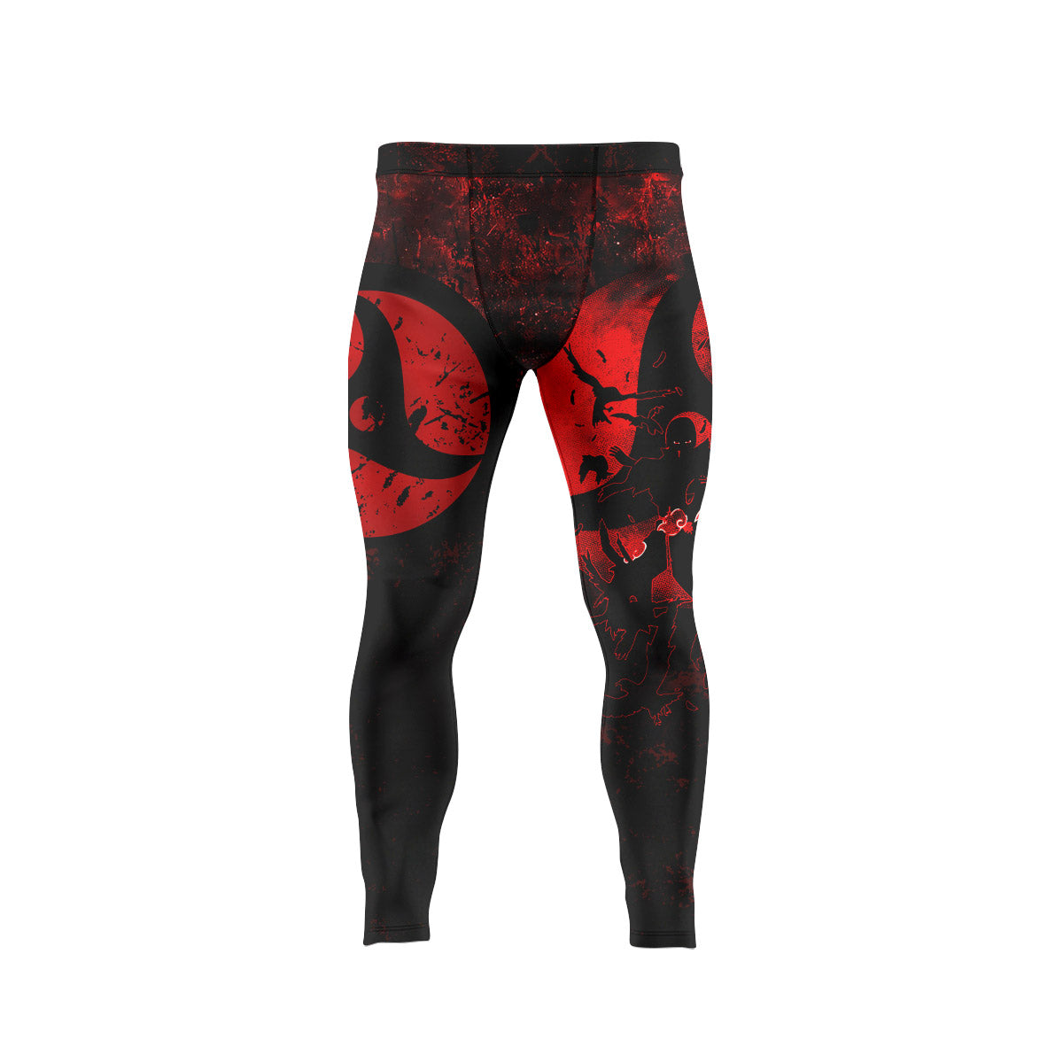  Naruto Itachi Sharingan Men's Compression Leggings
