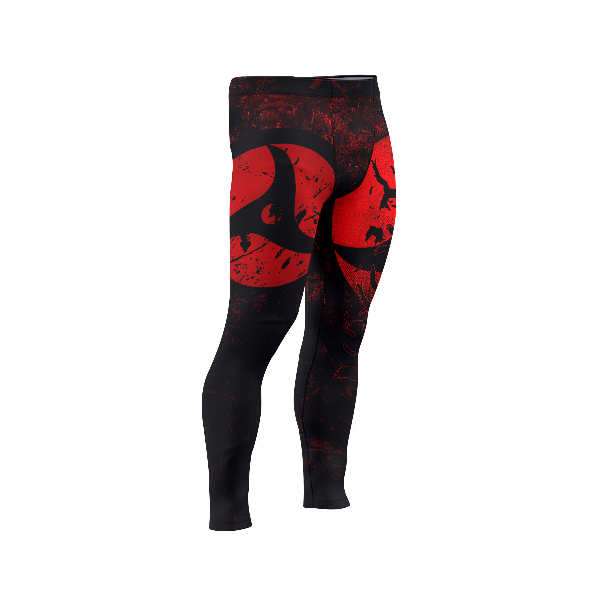  Naruto Itachi Sharingan Men's Compression Leggings