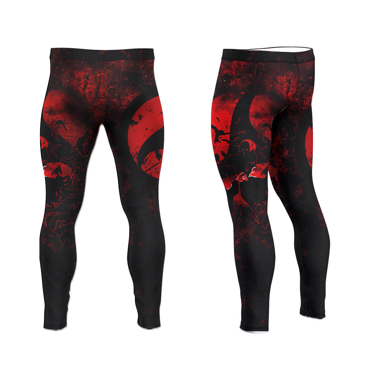  Naruto Itachi Sharingan Men's Compression Leggings