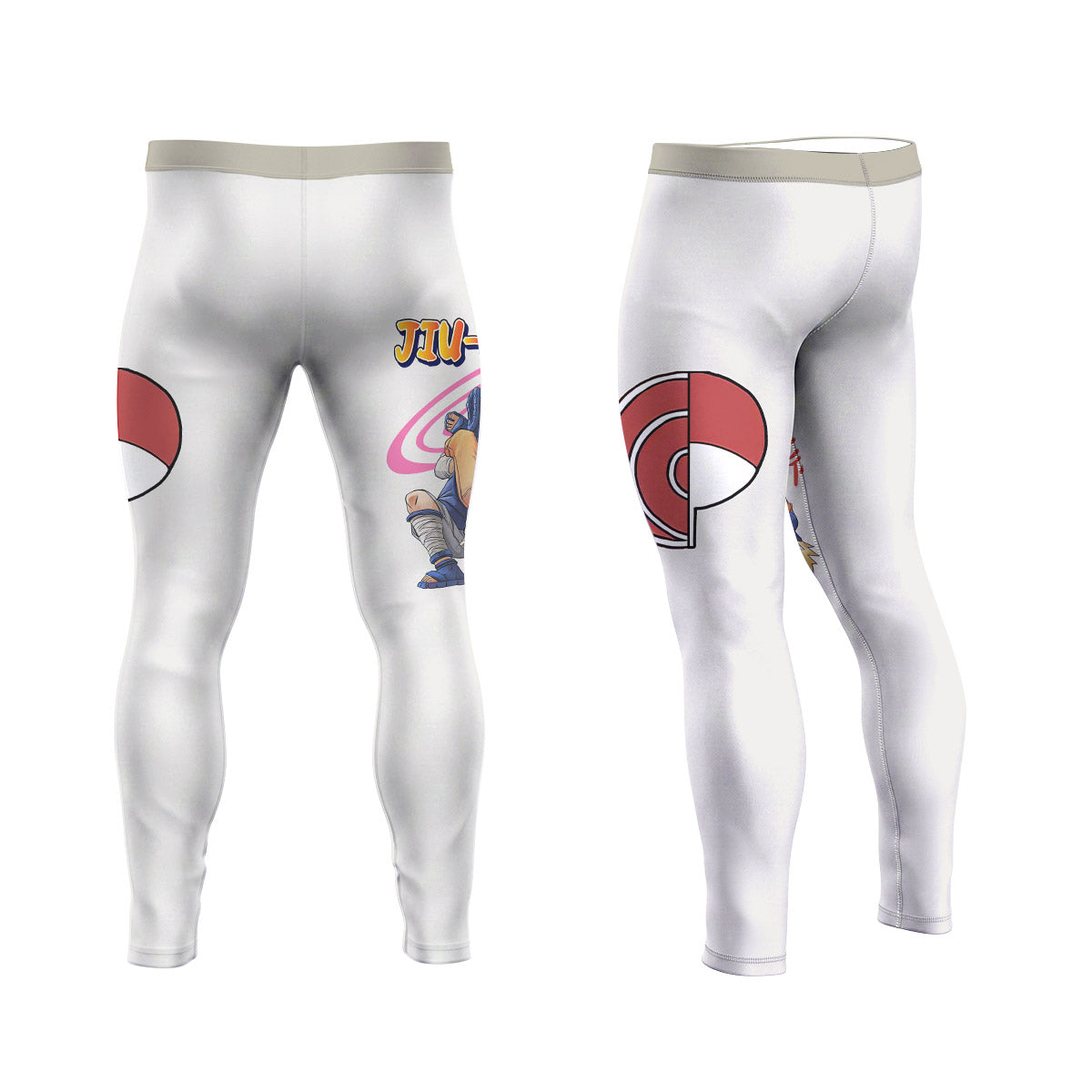  Naruto Jiu Jitsu Men's Compression Leggings