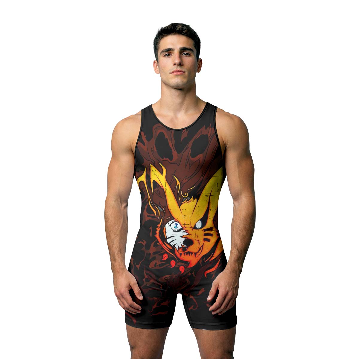  Naruto Kurama Wrestling Singlet