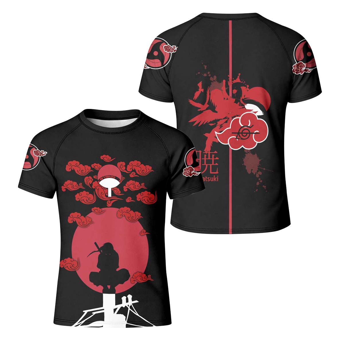  Naruto Uchiha Itachi Kid Rash Guard
