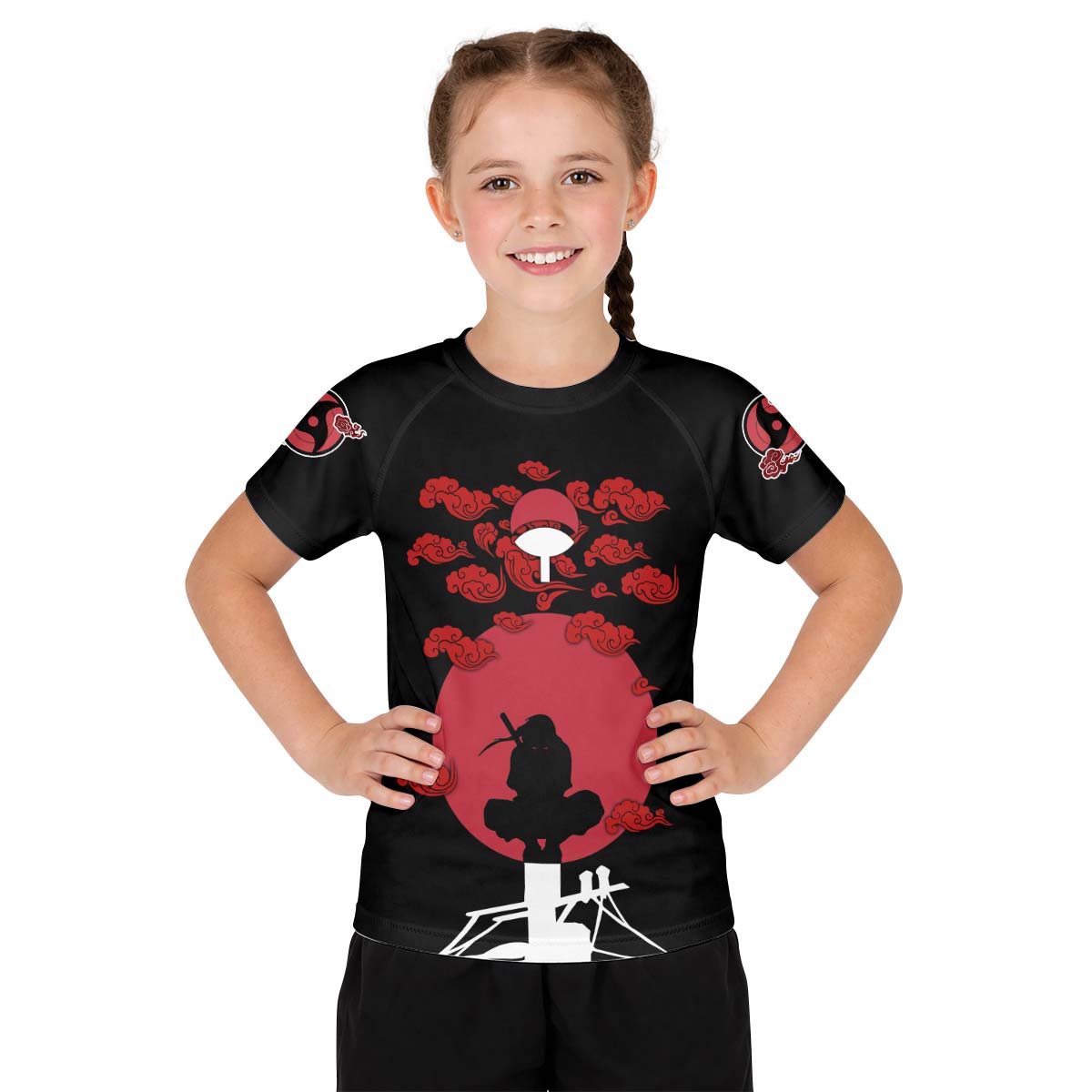  Naruto Uchiha Itachi Kid Rash Guard