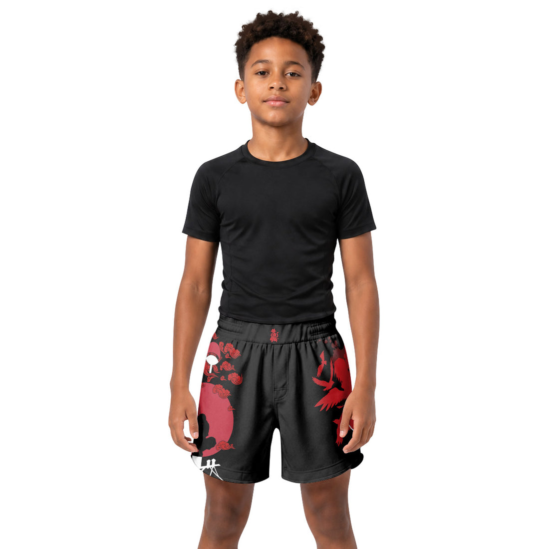 Naruto Uchiha Itachi Kids Grappling Shorts