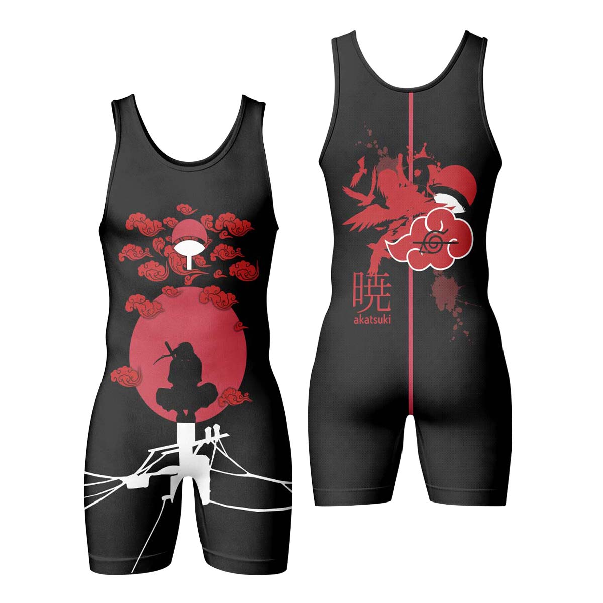  Naruto Uchiha Itachi Wrestling Singlet