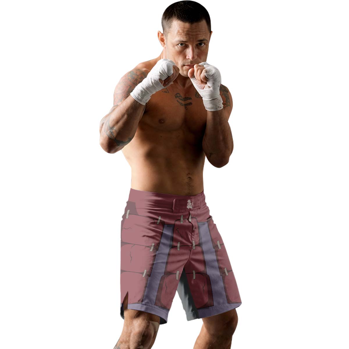 Naruto Uchiha Madara Armor Fight Shorts