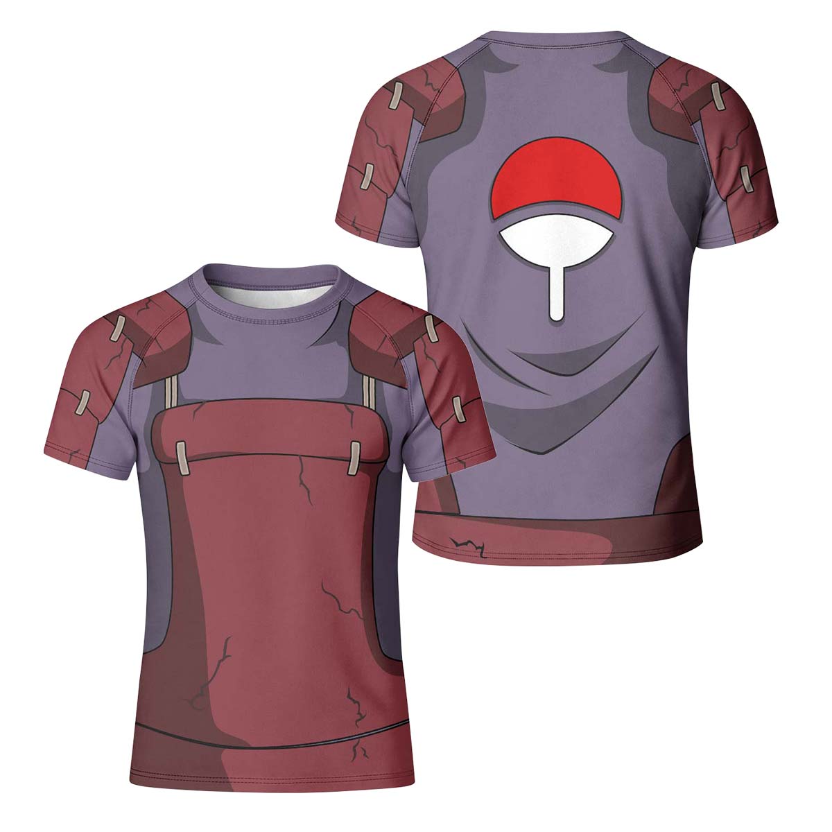 Naruto Uchiha Madara Armor Kid Rash Guard