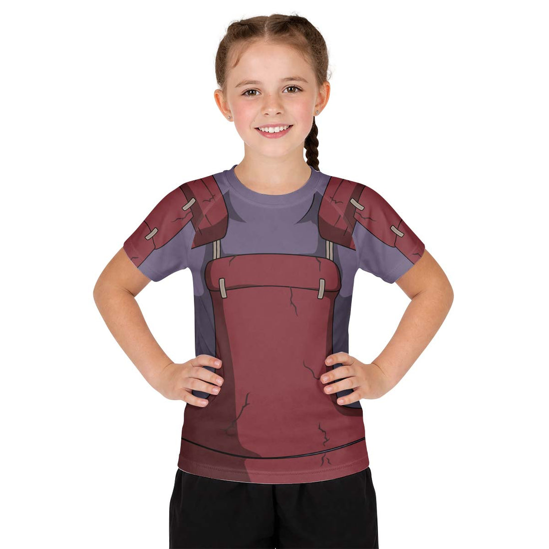 Naruto Uchiha Madara Armor Kid Rash Guard