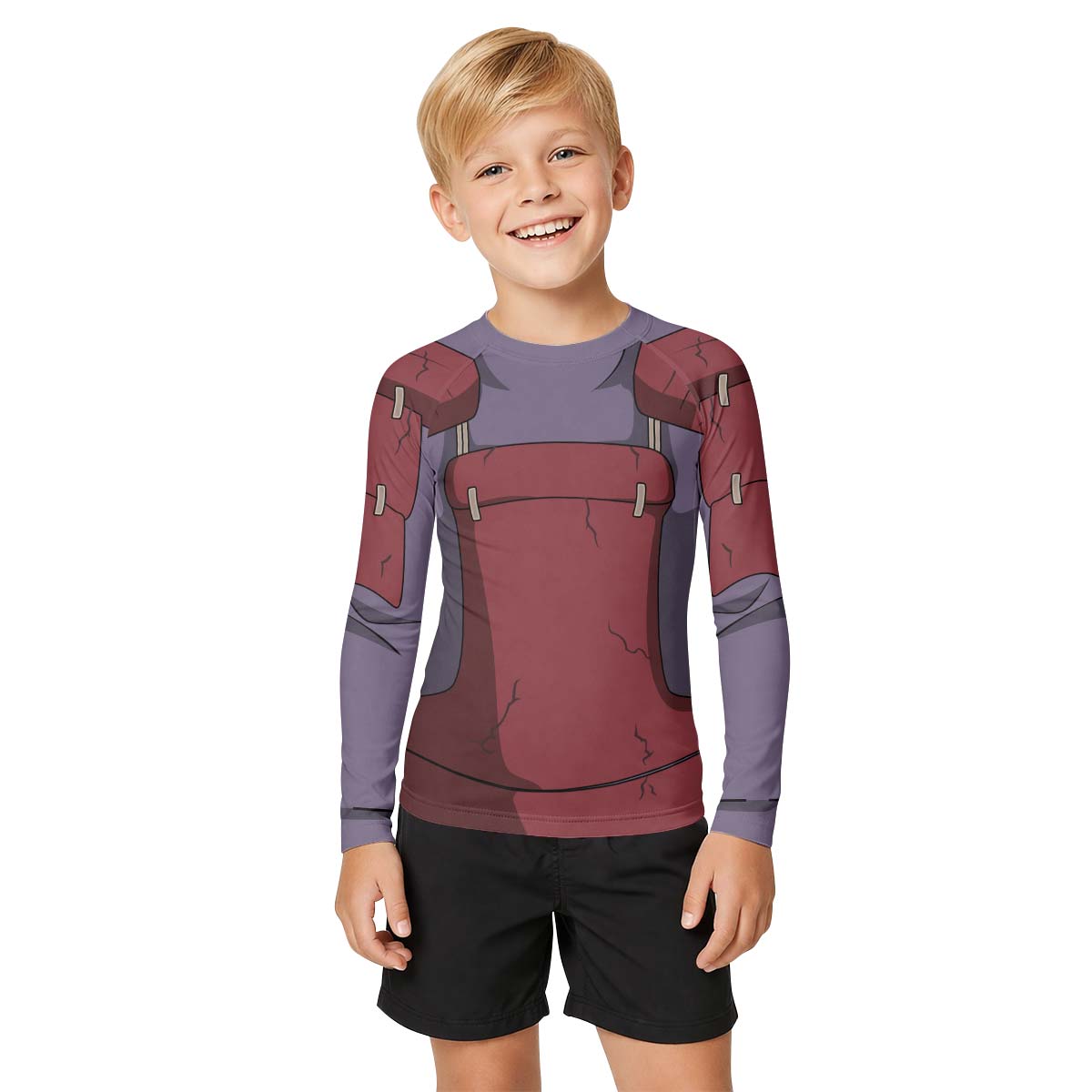 Naruto Uchiha Madara Armor Kid Rash Guard