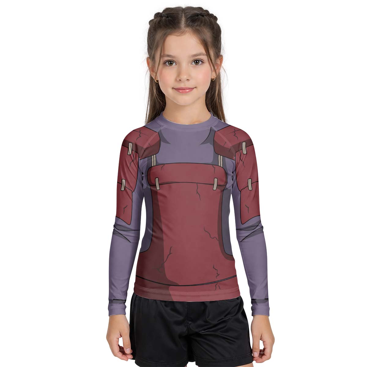 Naruto Uchiha Madara Armor Kid Rash Guard