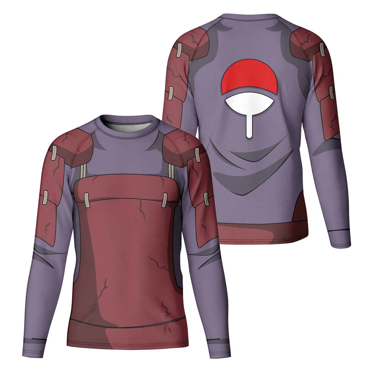 Naruto Uchiha Madara Armor Kid Rash Guard