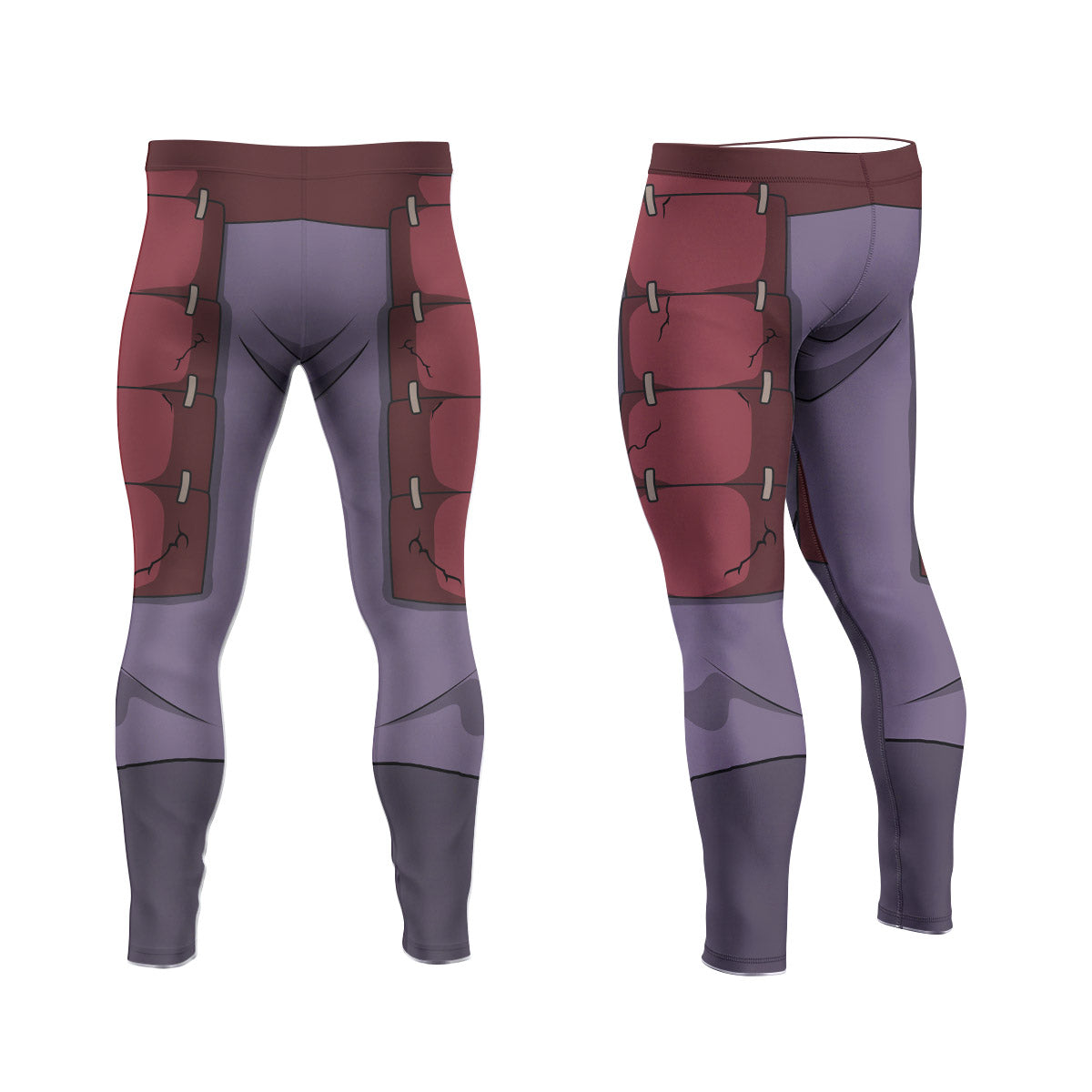  Naruto Uchiha Madara Armor Men's Compression Leggings