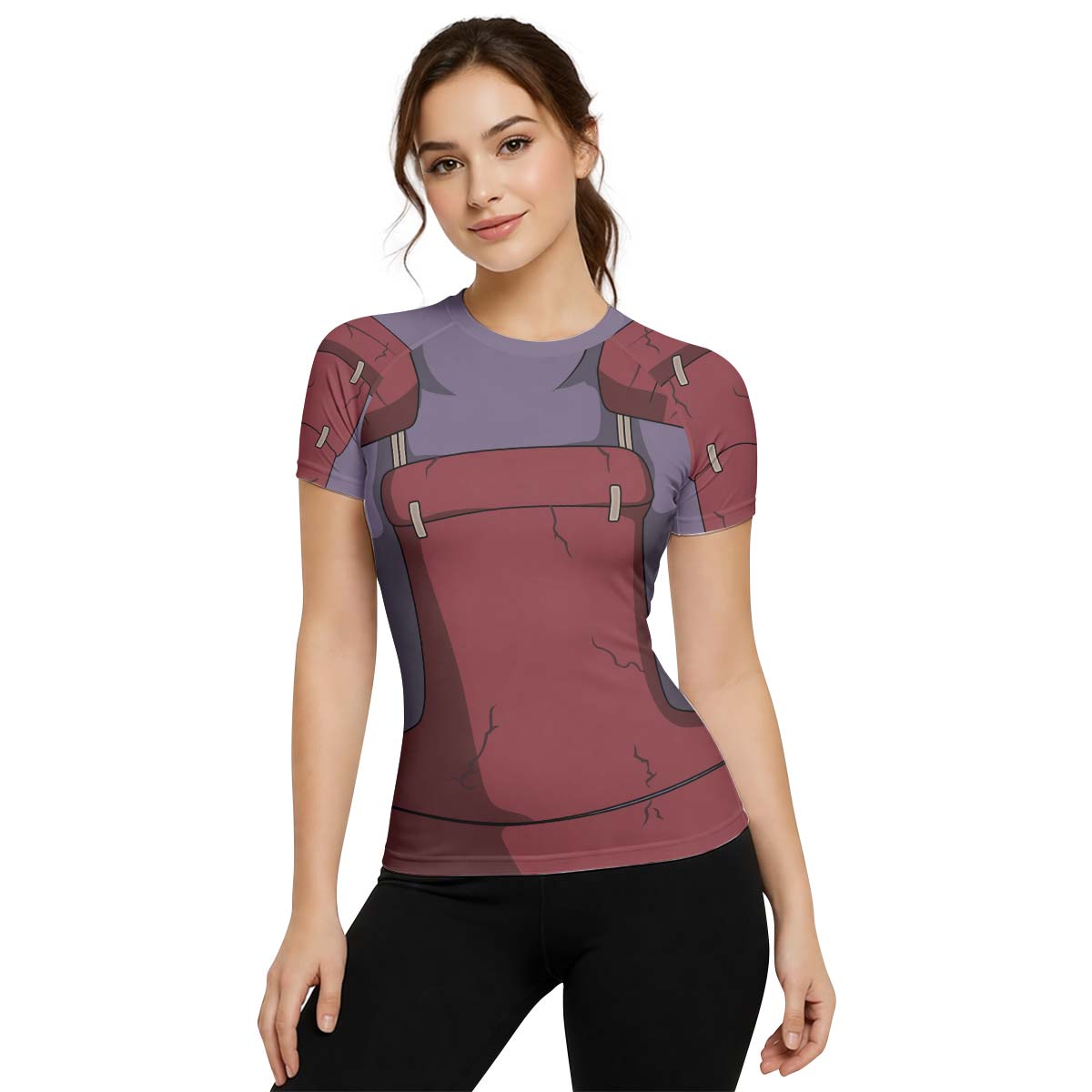 Naruto Uchiha Madara Armor Rash Guard