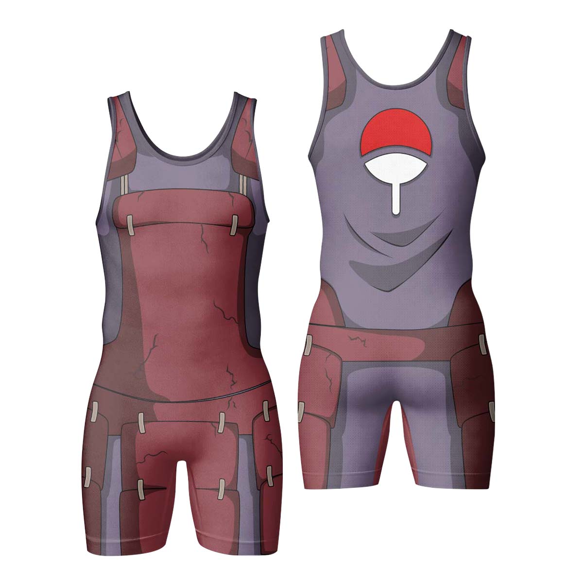 Naruto Uchiha Madara Armor Wrestling Singlet