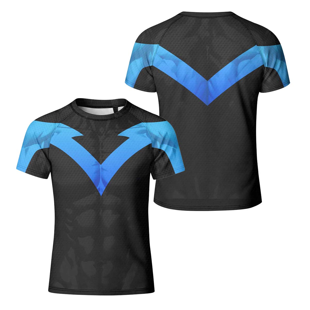 Nightwing Cosplay Kids Rash Guard