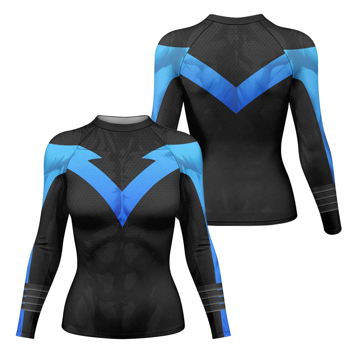  Nightwing Cosplay Rash Guard