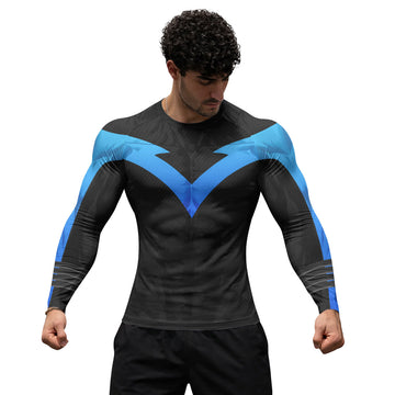 Nightwing Cosplay Rash Guard