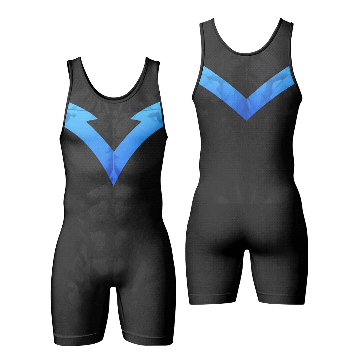 Nightwing Cosplay Wrestling Singlet