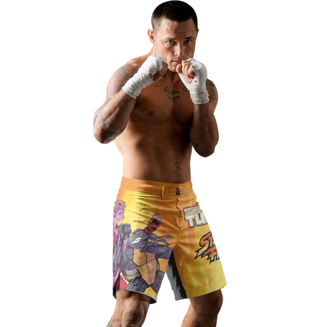 Ninja Turtle Versus Street Fighter Fight Shorts