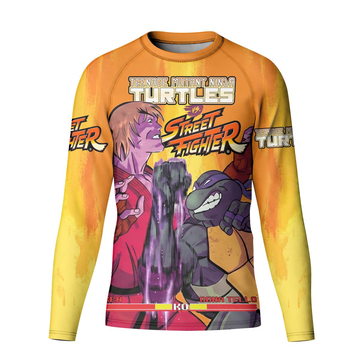 Ninja Turtle Versus Street Fighter Kid Rash Guard