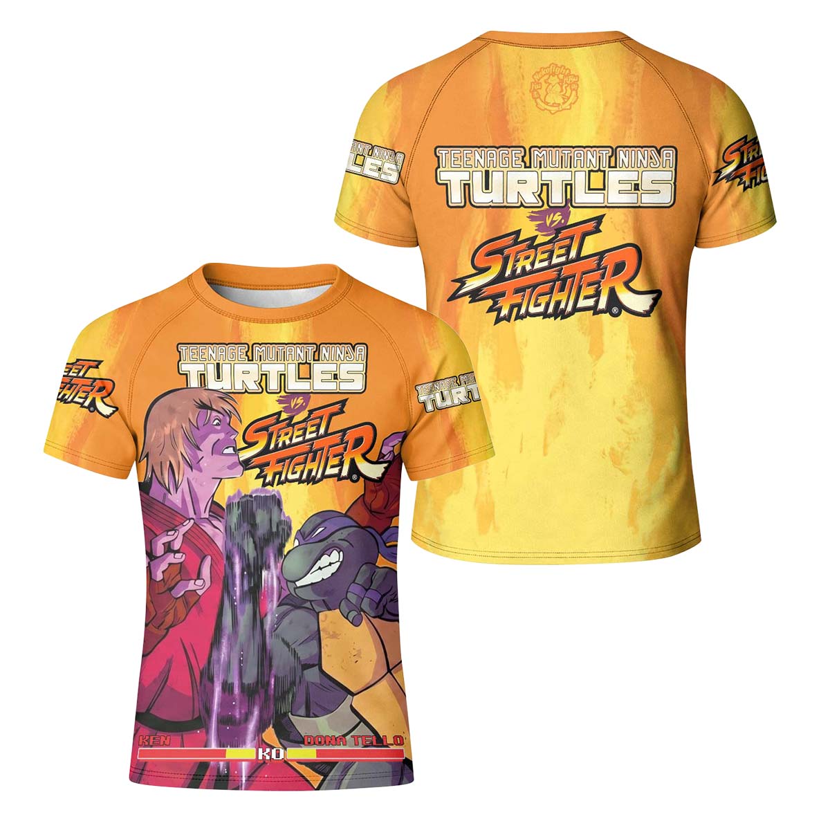 Ninja Turtle Versus Street Fighter Kid Rash Guard