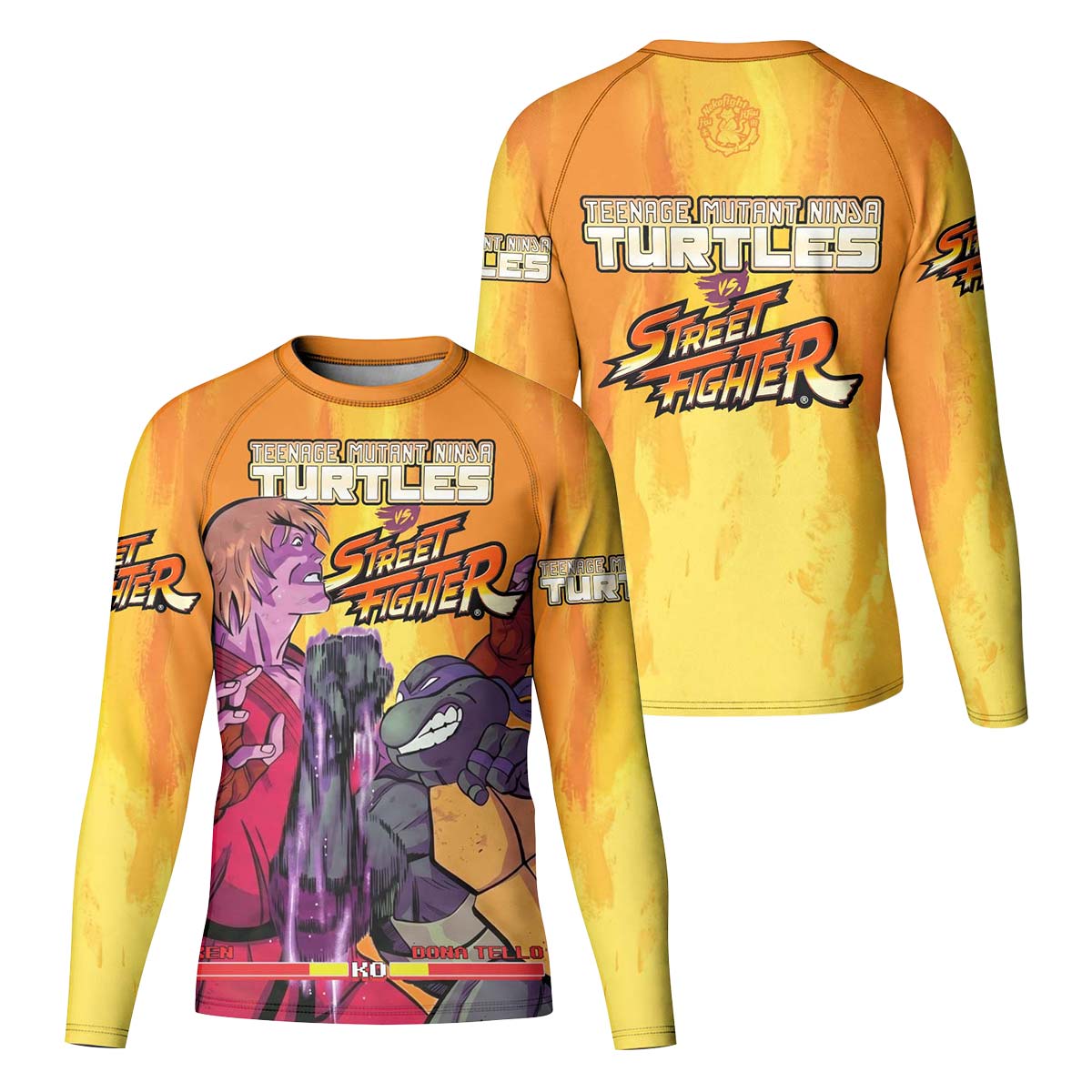Ninja Turtle Versus Street Fighter Kid Rash Guard