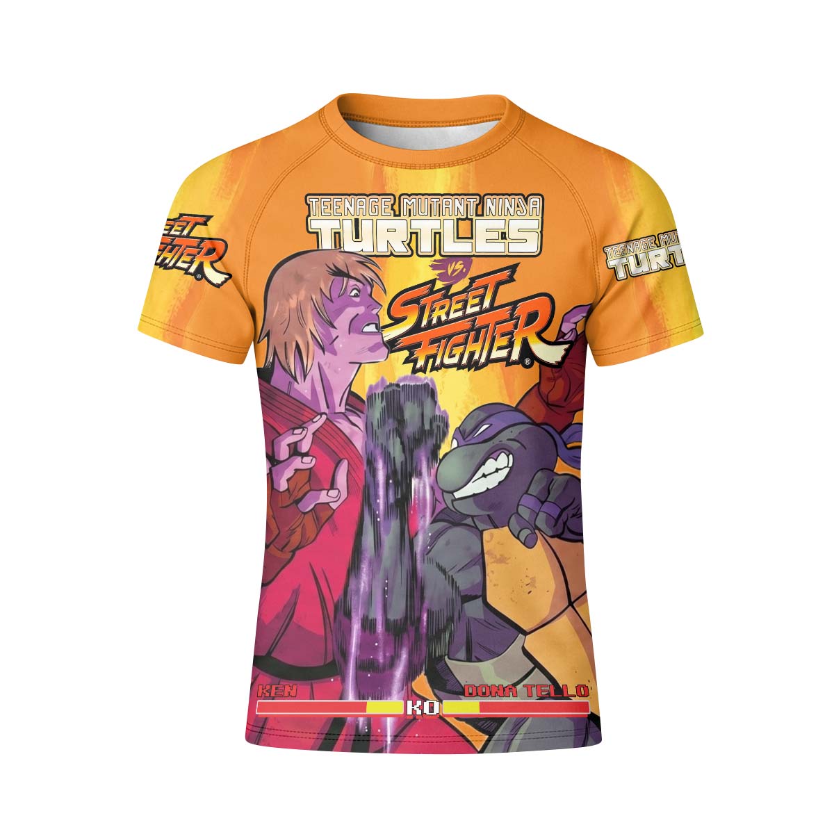 Ninja Turtle Versus Street Fighter Kid Rash Guard