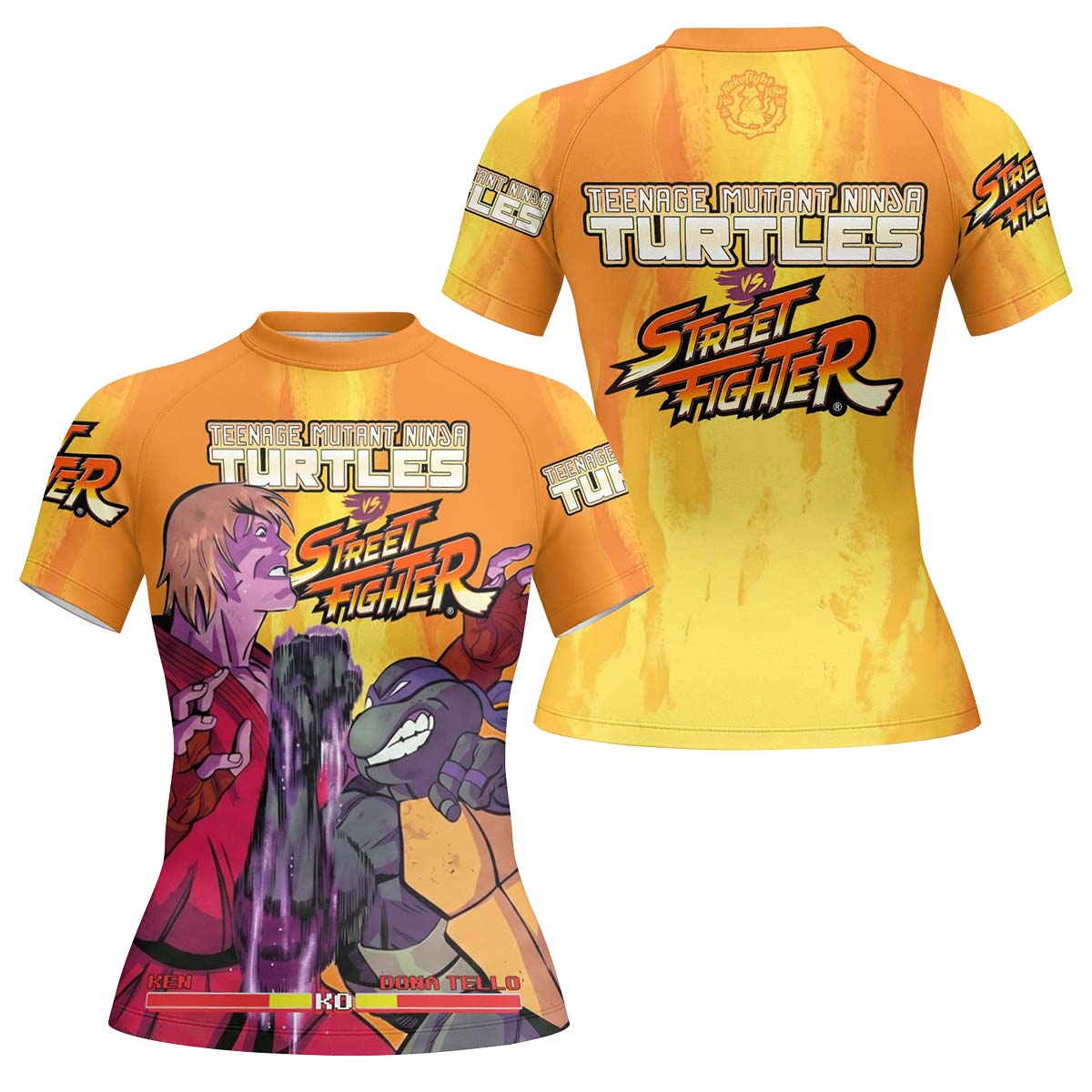 Ninja Turtle Versus Street Fighter Rash Guard