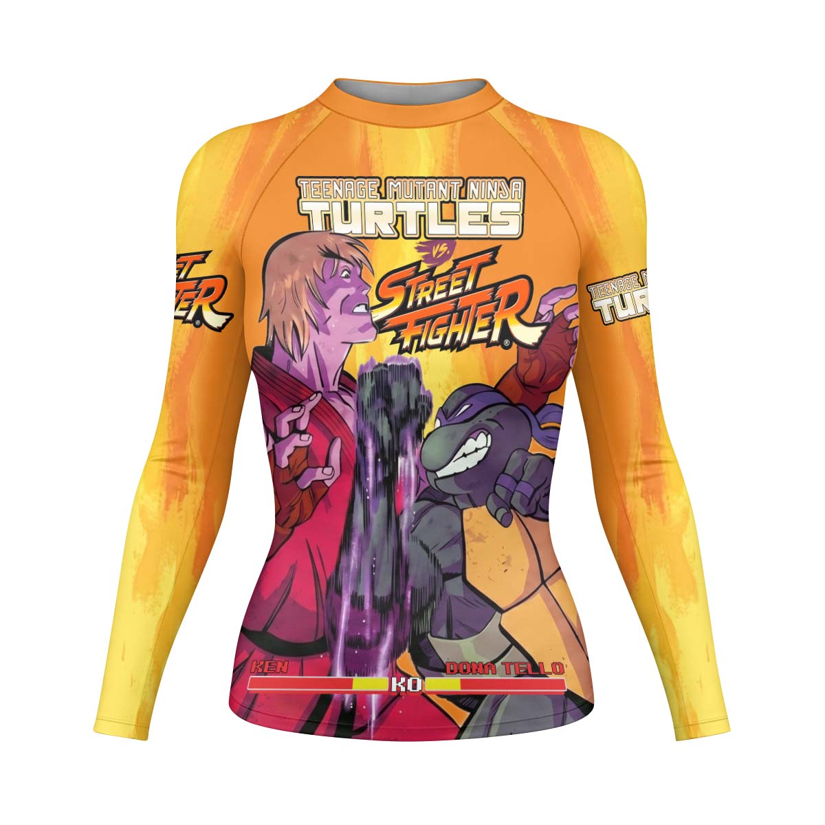 Ninja Turtle Versus Street Fighter Rash Guard