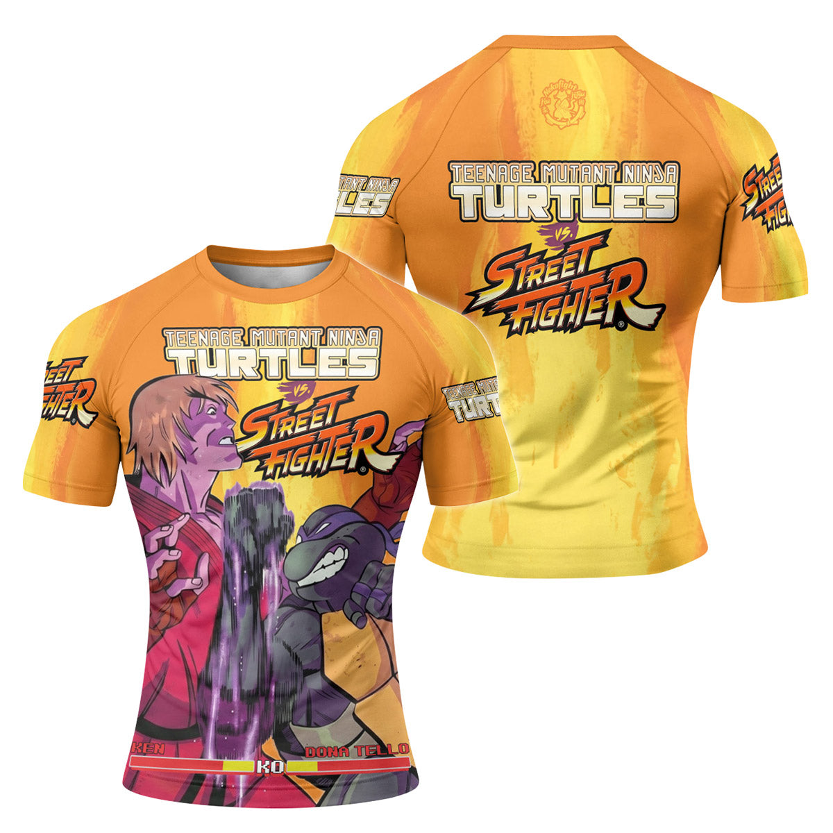 Ninja Turtle Versus Street Fighter Rash Guard