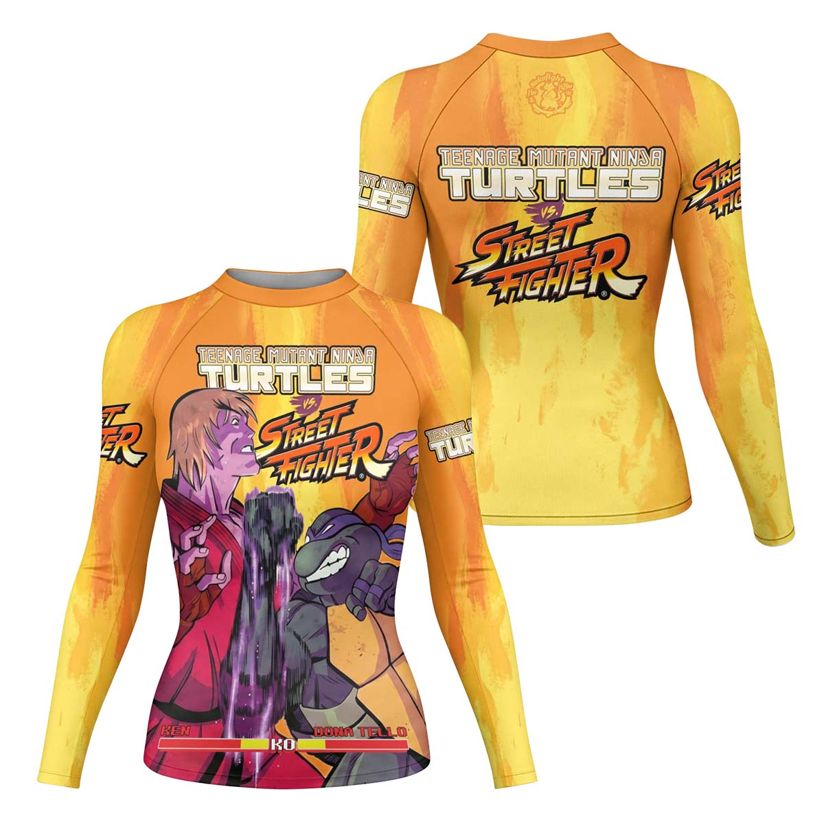Ninja Turtle Versus Street Fighter Rash Guard