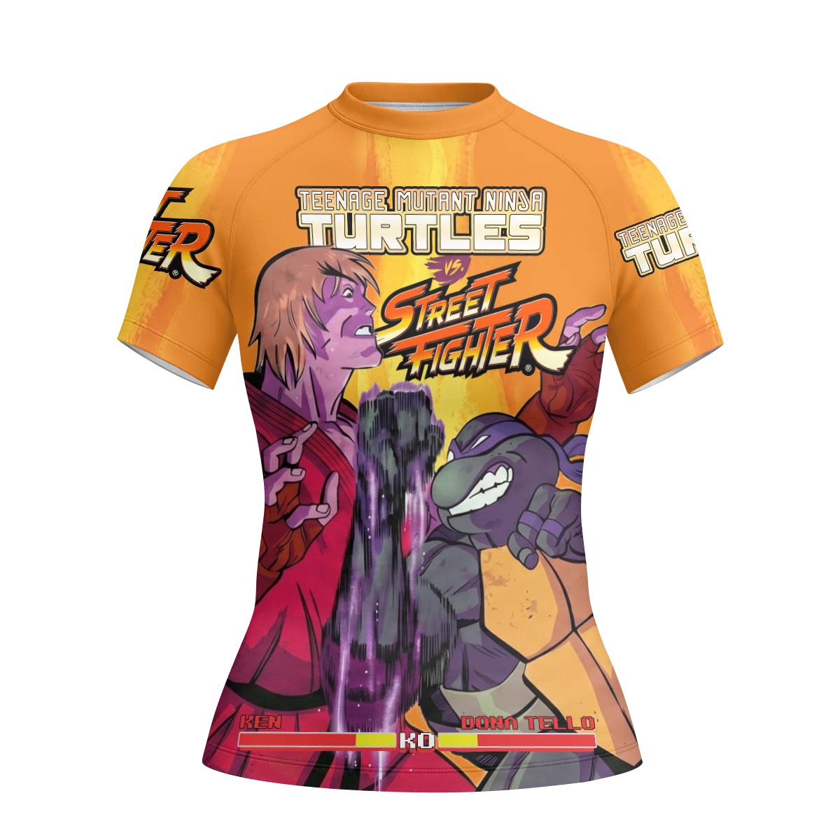 Ninja Turtle Versus Street Fighter Rash Guard