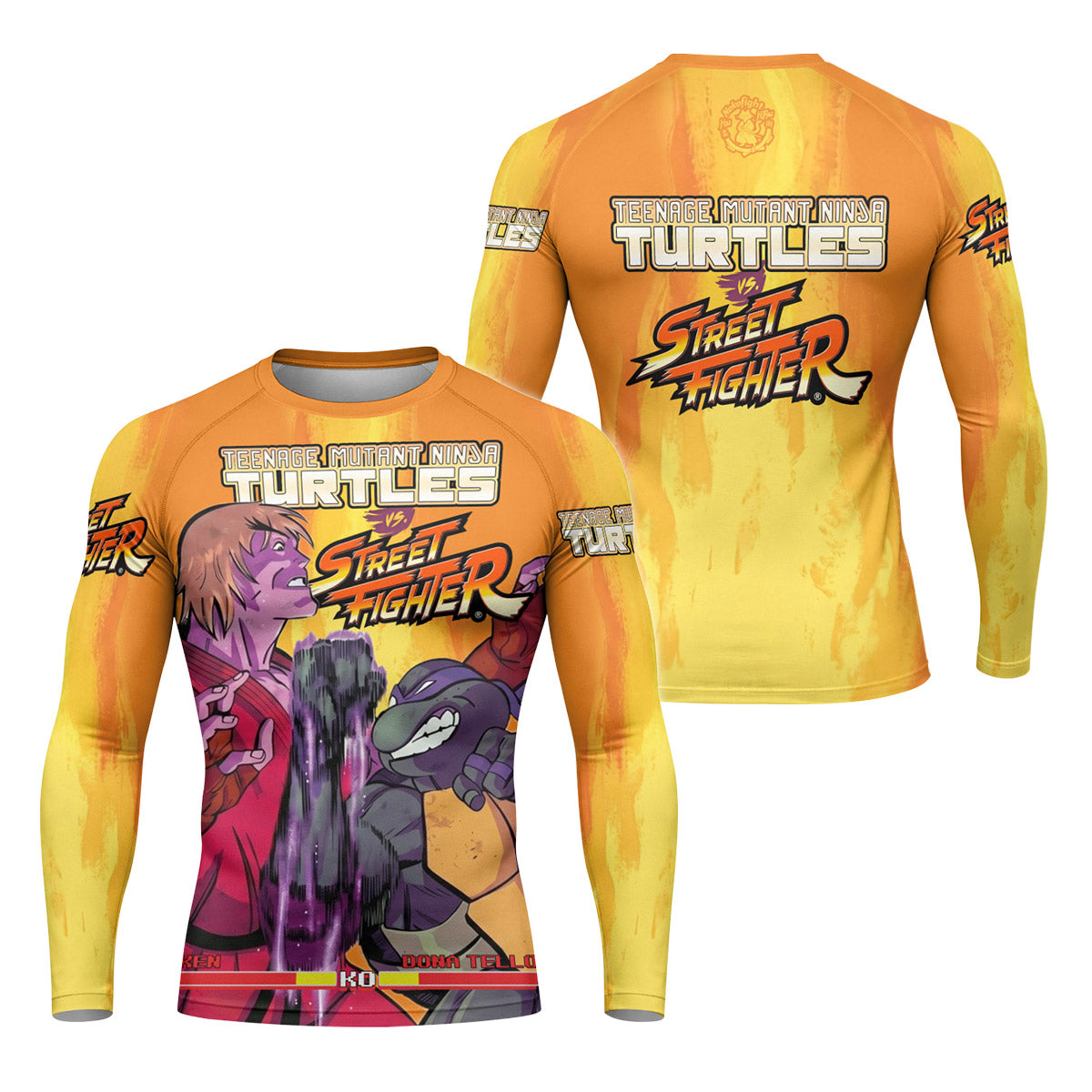 Ninja Turtle Versus Street Fighter Rash Guard