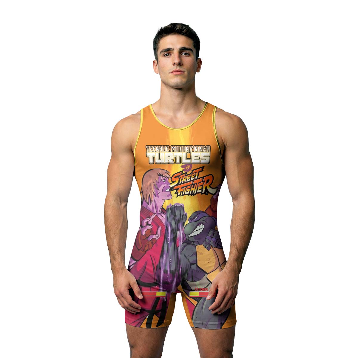 Ninja Turtle Versus Street Fighter Wrestling Singlet