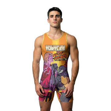 Ninja Turtle Versus Street Fighter Wrestling Singlet