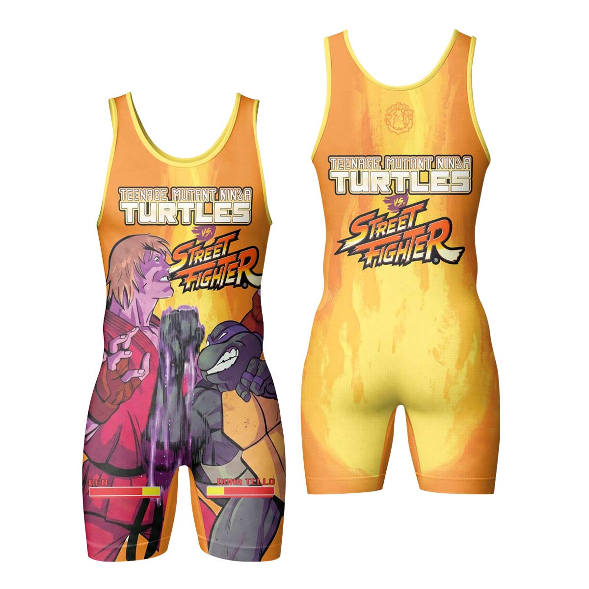 Ninja Turtle Versus Street Fighter Wrestling Singlet