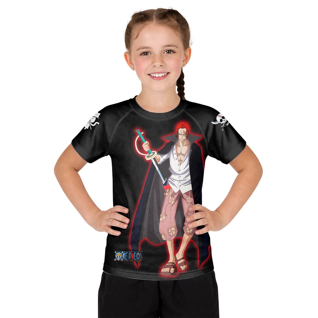 One Piece Akagami no Shanks Kid Rash Guard