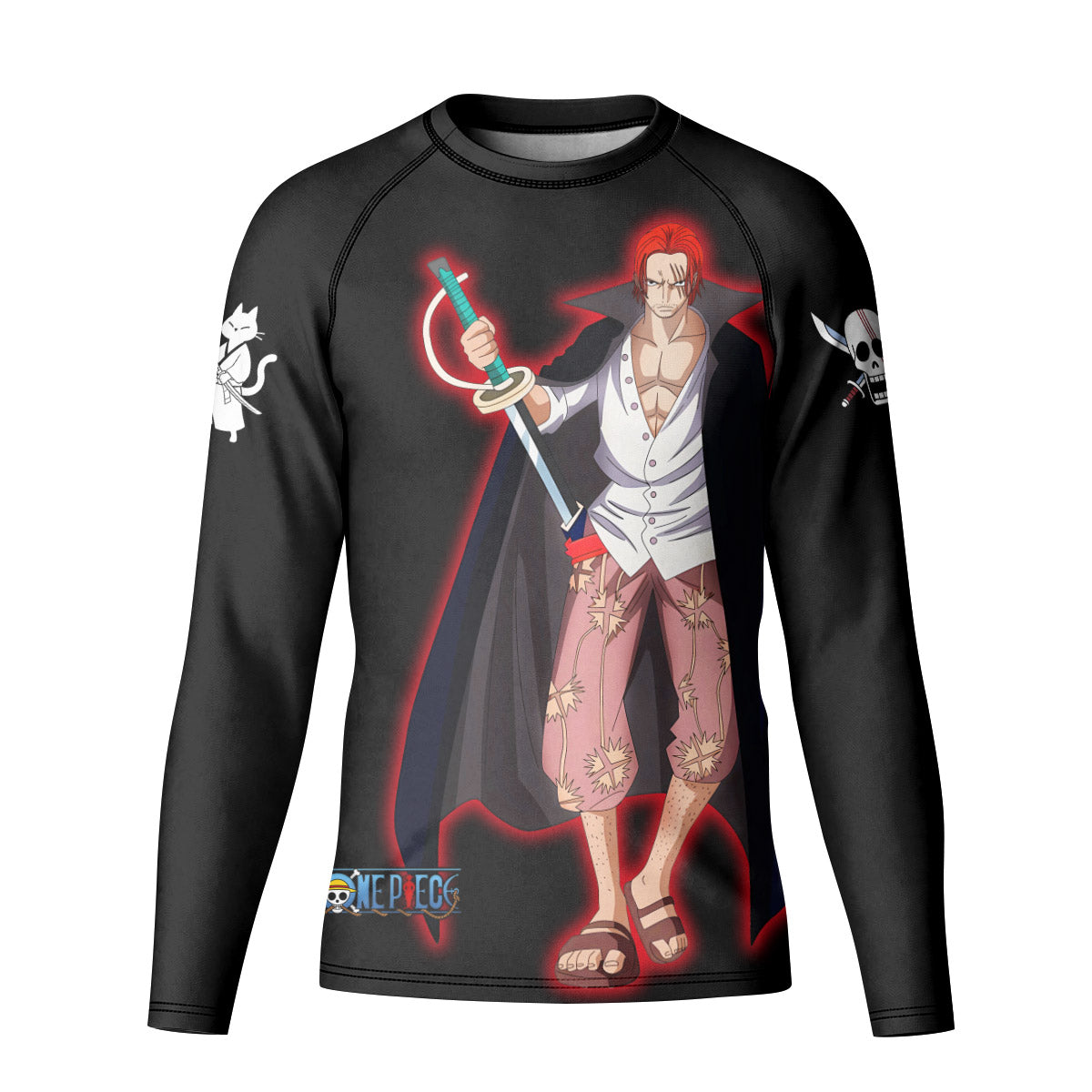 One Piece Akagami no Shanks Kid Rash Guard