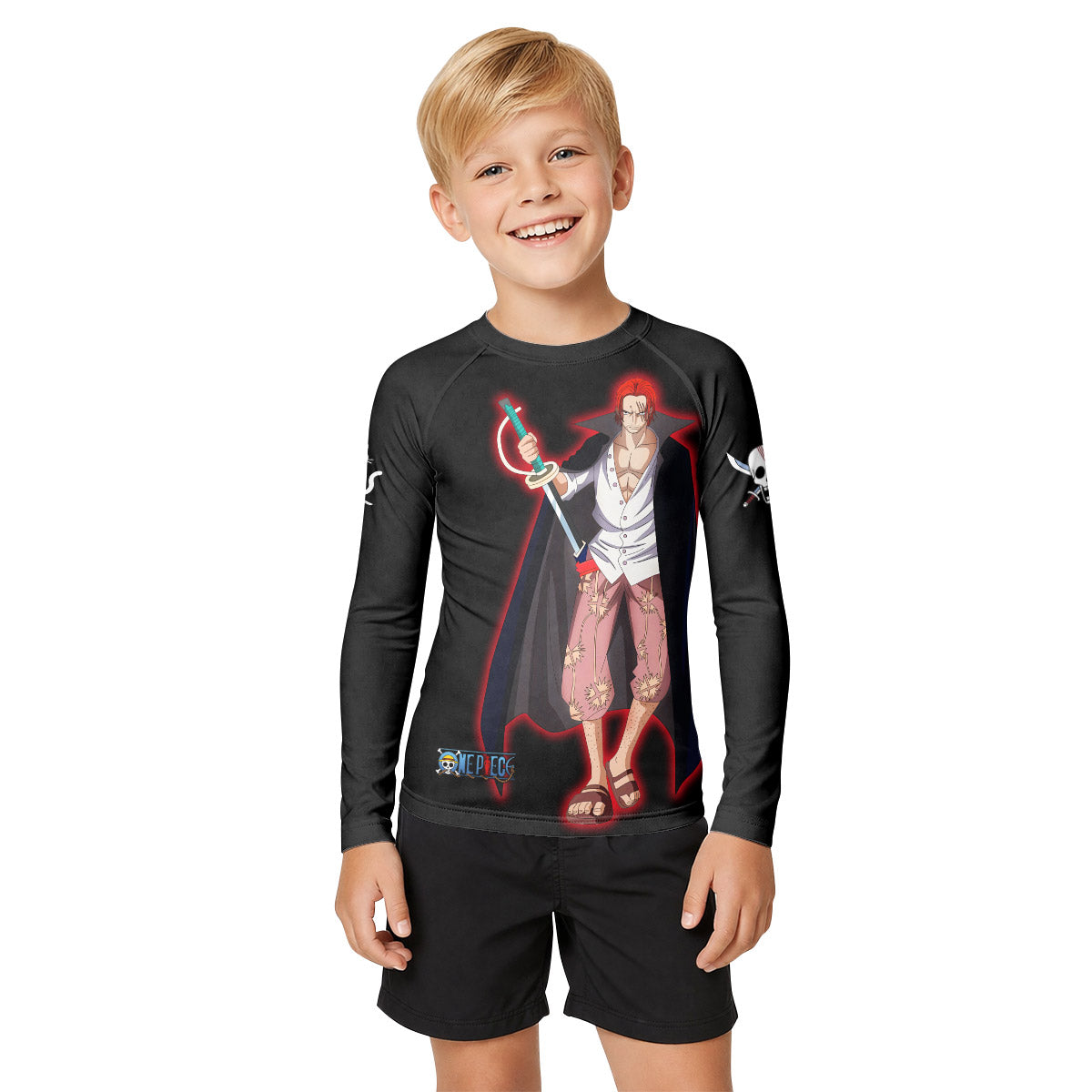 One Piece Akagami no Shanks Kid Rash Guard
