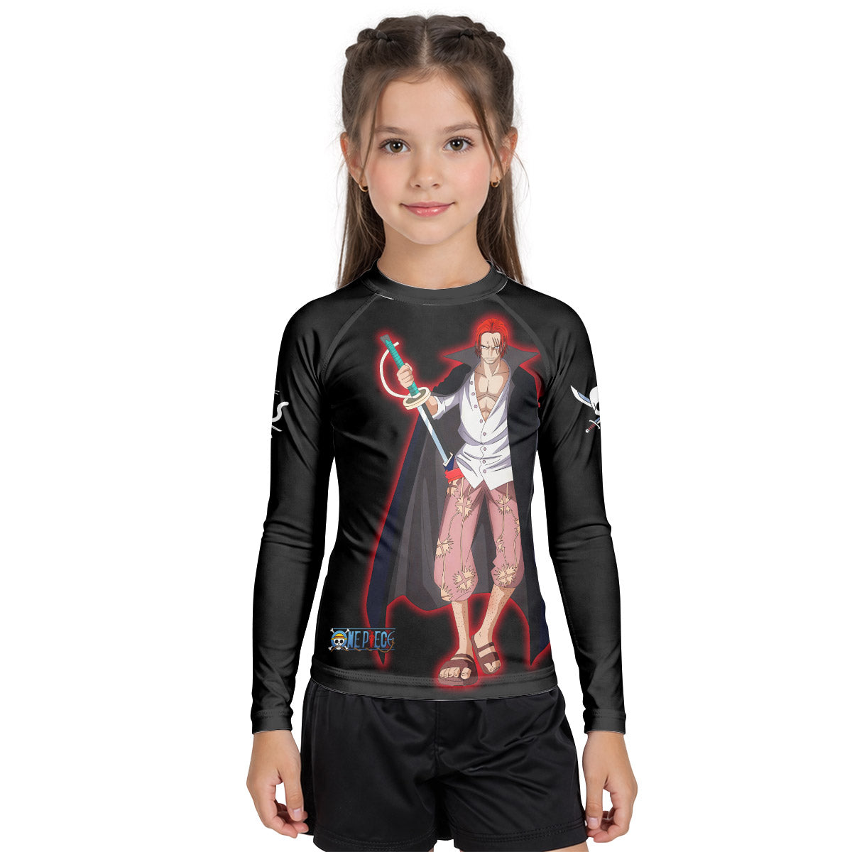 One Piece Akagami no Shanks Kid Rash Guard