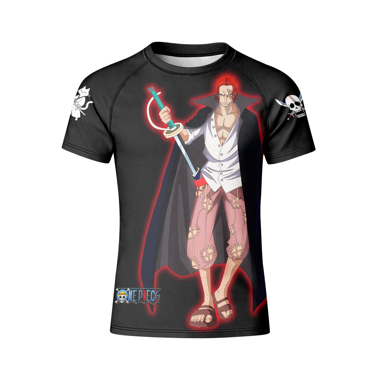 One Piece Akagami no Shanks Kid Rash Guard
