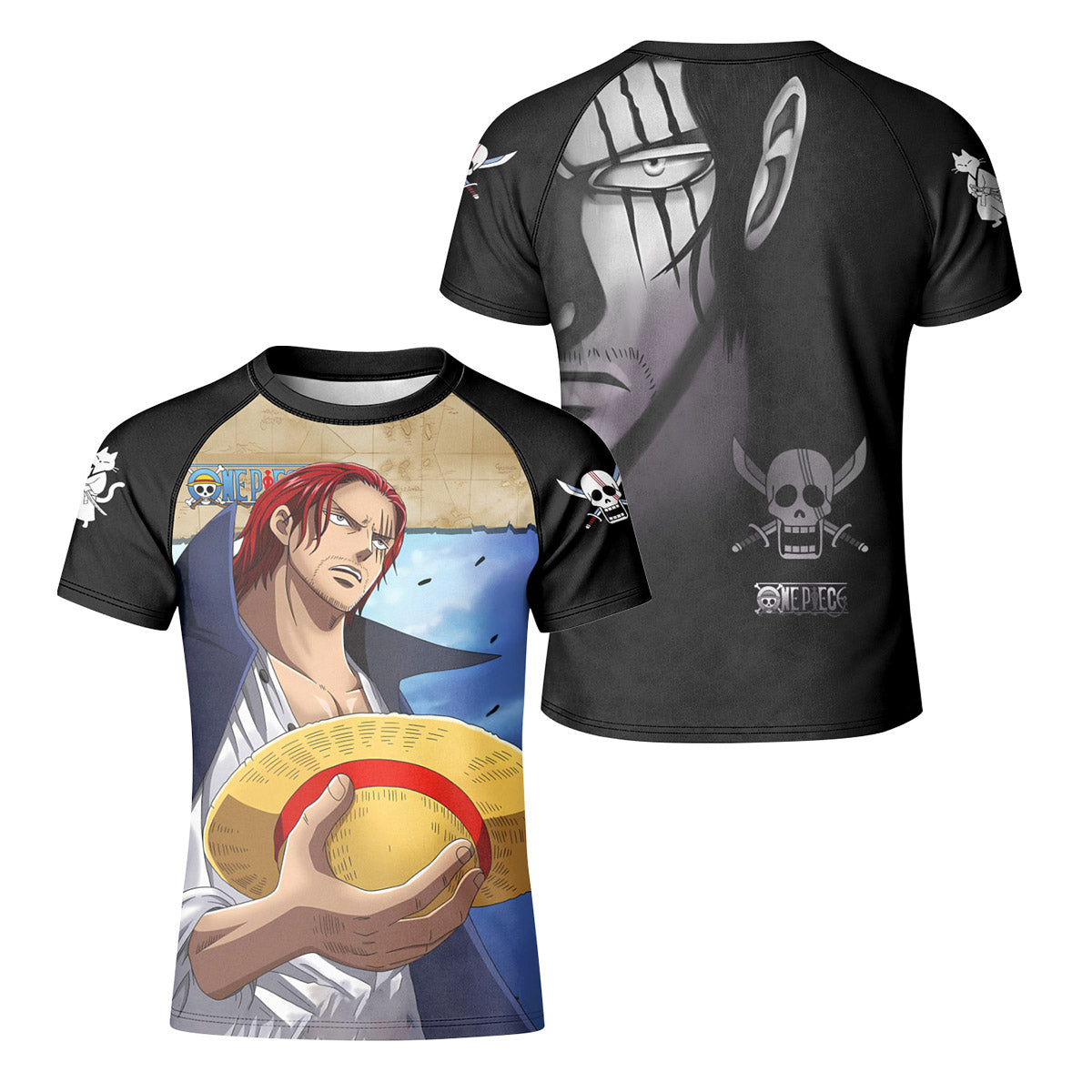 One Piece Four Emperor Shanks Kid Rash Guard