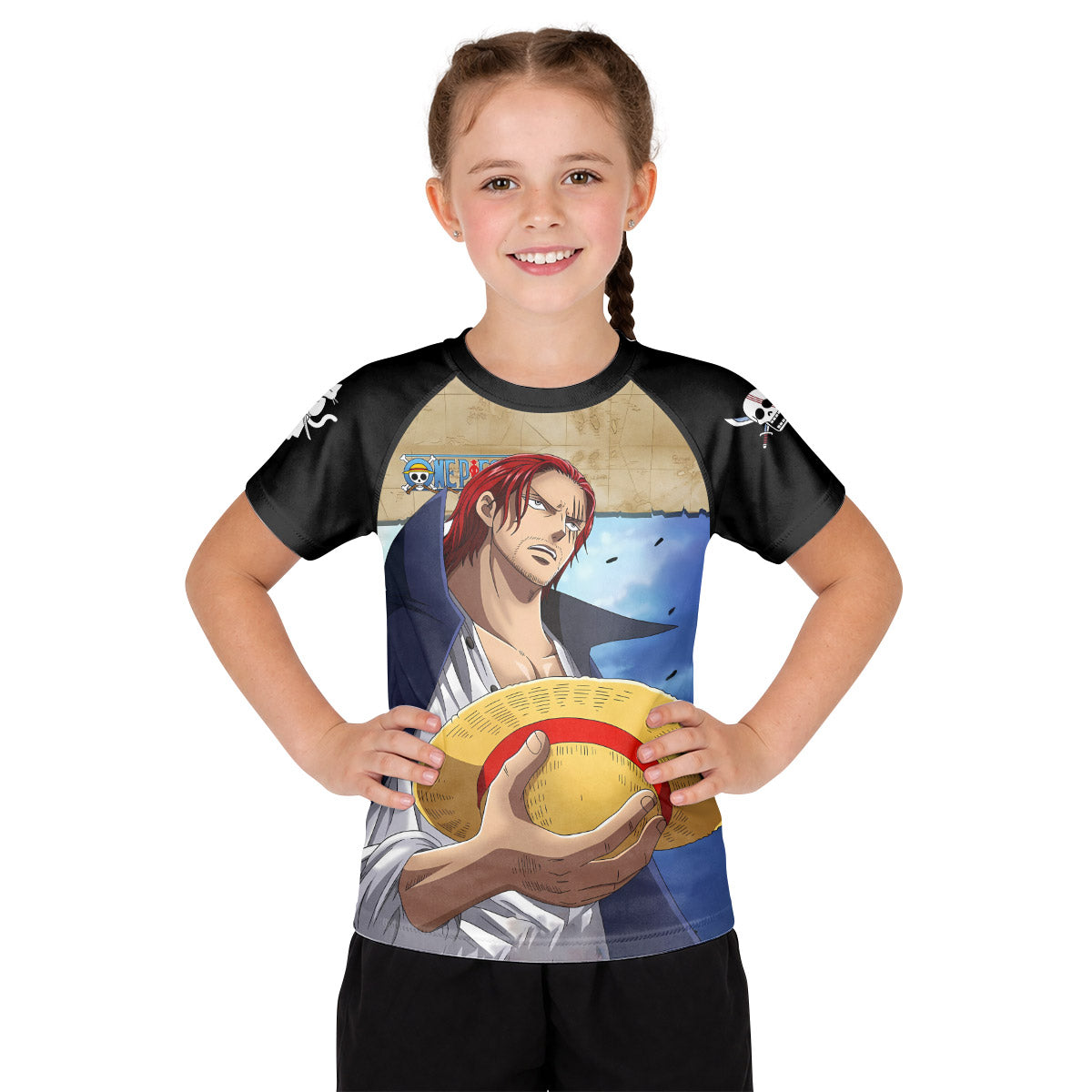 One Piece Four Emperor Shanks Kid Rash Guard