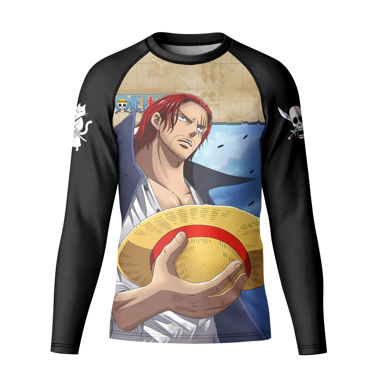 One Piece Four Emperor Shanks Kid Rash Guard