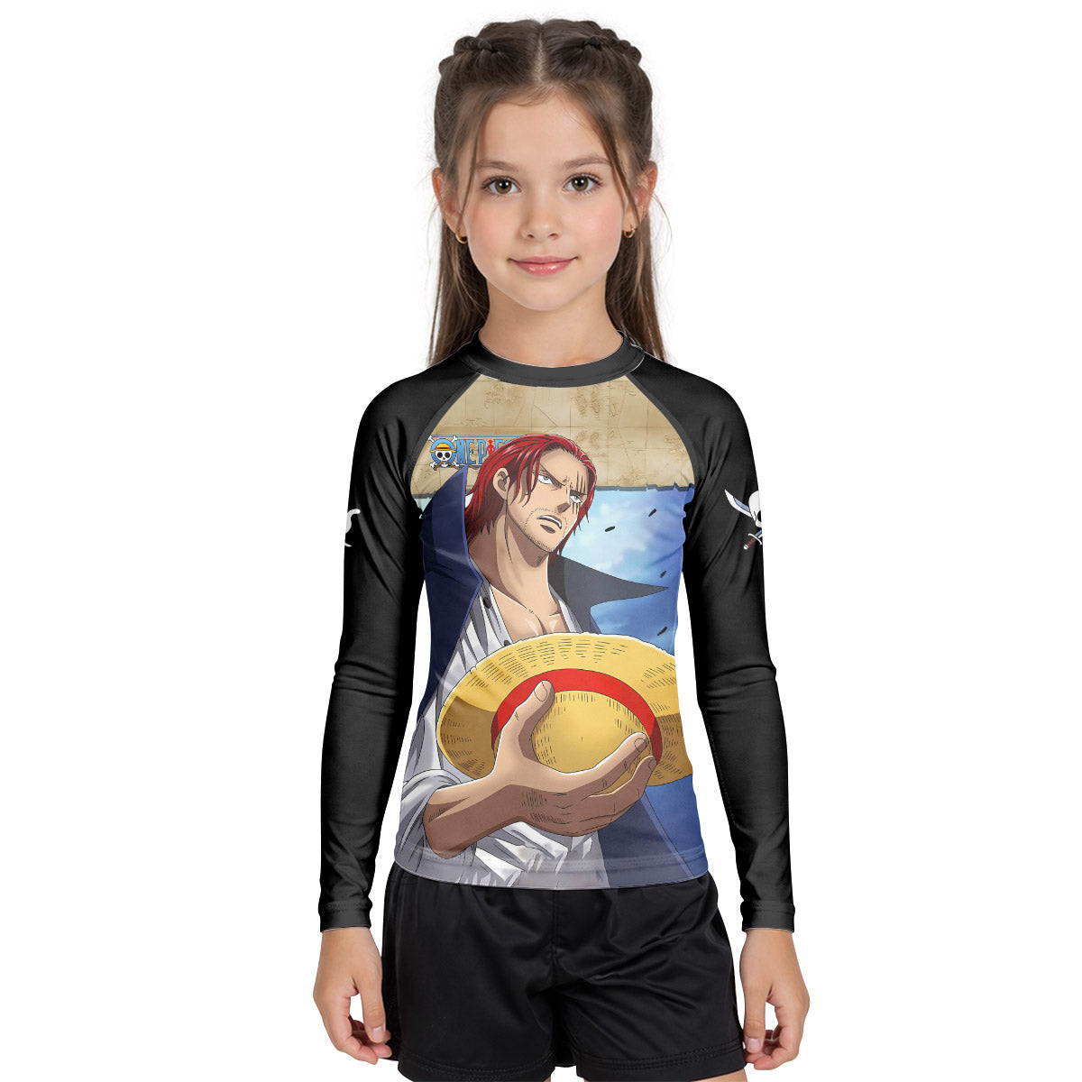 One Piece Four Emperor Shanks Kid Rash Guard