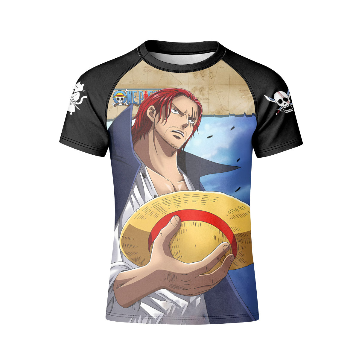 One Piece Four Emperor Shanks Kid Rash Guard